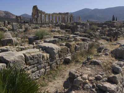 To Basilica, Numidian/Roman Site Of Volubilis, Near Meknes, Morocco by Natalie Tepper Pricing Limited Edition Print image