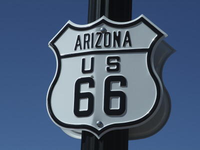 Route 66 Sign, Williams, Arizona, Usa by Natalie Tepper Pricing Limited Edition Print image