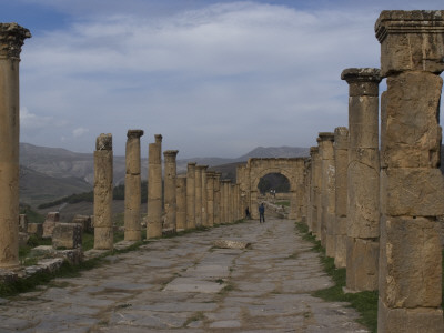 Cardo (Main Street), Roman Site Of Djemila, Algeria by Natalie Tepper Pricing Limited Edition Print image