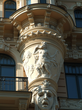 Detail, Art Nouveau Residence, Riga by Natalie Tepper Pricing Limited Edition Print image