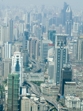 View From The Grand Hyatt, Pudong, Shanghai, China by Natalie Tepper Pricing Limited Edition Print image