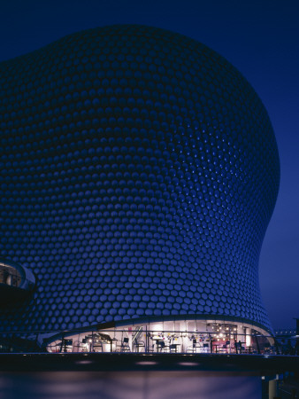 Selfridges, Birmingham (2003) - Exterior At Dusk, Architect: Future Systems by Nicholas Kane Pricing Limited Edition Print image