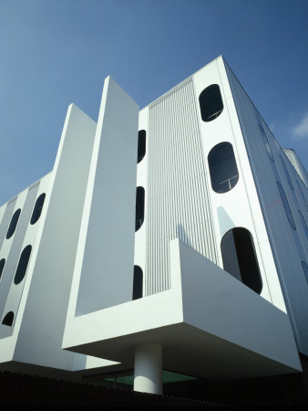 Tyne Tees Tv - Studio 5, Newcastle, England, 1981, Corner Of Building, Architect: Ryder And Nicklin by Richard Bryant Pricing Limited Edition Print image