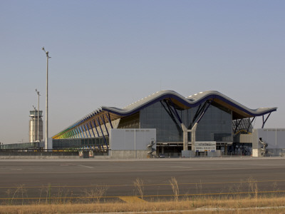 Terminal Building, Barajas Airport, Madrid, 1997-2005, Main Terminal Building From North by Richard Bryant Pricing Limited Edition Print image