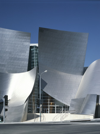 Walt Disney Concert Hall, Downtown Los Angeles, Main Entrance, Architect: Frank O Gehry by Richard Bryant Pricing Limited Edition Print image