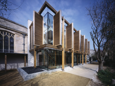 Senior Common Room, St John's College, Oxford, Corner, Maccormac Jamieson Prichard Architects by Peter Durant Pricing Limited Edition Print image