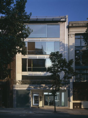 House With Opening Glass Roof, Clerkenwell Green, 1997, Front Elevation, Architect: Paxton Locher by Richard Bryant Pricing Limited Edition Print image
