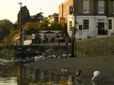 The White Cross Pub, Richmond Riverside, Richmond ,Surrey by Richard Bryant Pricing Limited Edition Print image