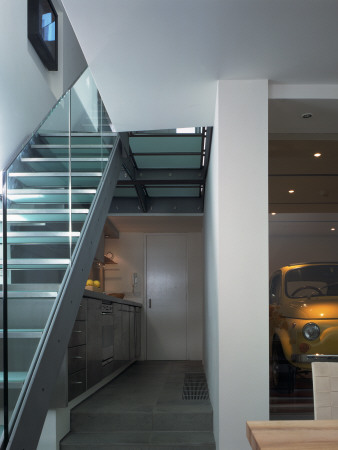 Mews House With Car Lift, Knightsbridge, Architect: Seth Stein by Richard Bryant Pricing Limited Edition Print image