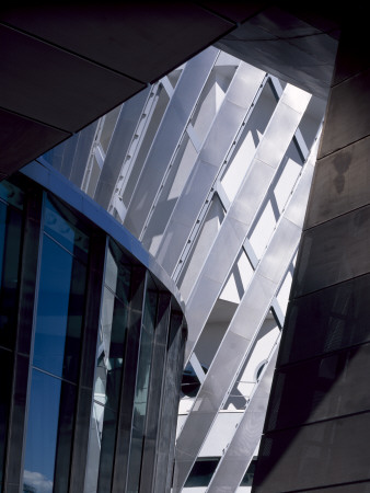 Lowry Arts Centre, Salford, 1992 - 2000, Tower Detail From Under Canopy by Richard Bryant Pricing Limited Edition Print image