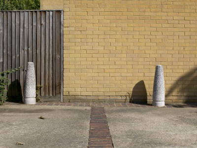 Housing, Kingston-Upon-Thames, Surrey, Parking Bay Bollards by Tim Mitchell Pricing Limited Edition Print image