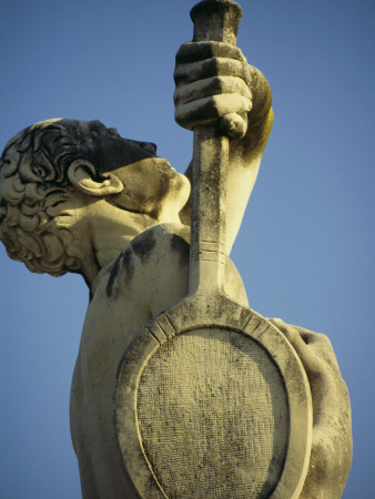 Mussolini Sports Stadium, Rome - Olympic Games 1933 - Statues - Fascist Architecture by Robert O'dea Pricing Limited Edition Print image