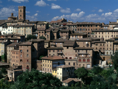 Townscape Of Siena, Tuscany, Mainly 13Th Century by Will Pryce Pricing Limited Edition Print image