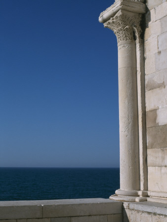 Cathedral, Trani, Puglia, Italy, 11Th - 13Th Centuries, Detail Of Column On Facade by Valeria Carullo Pricing Limited Edition Print image