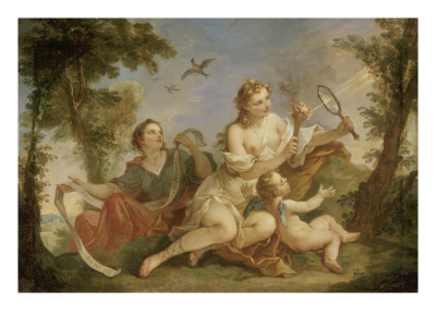 La Beaute Rallume Le Flambeau De L'amour by Charles Joseph Natoire Pricing Limited Edition Print image
