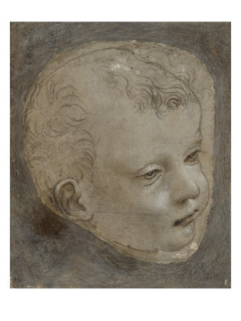 Tête D'enfant De Trois Quart Vers La Droite by Léonard De Vinci Pricing Limited Edition Print image