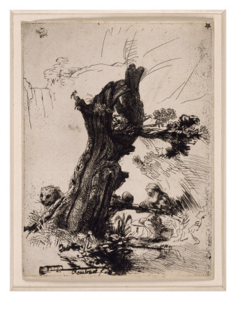 Saint Jerome Ecrivant Sous Un Saule by Rembrandt Van Rijn Pricing Limited Edition Print image