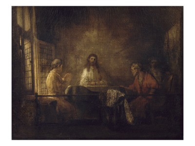 Les Pelerins D'emmaus by Rembrandt Van Rijn Pricing Limited Edition Print image