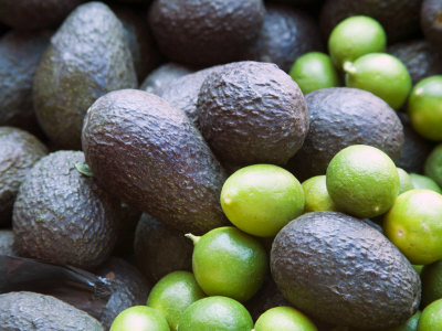 Limes And Avocados, San Miguel De Allende, Guanajuato State, Mexico by Julie Eggers Pricing Limited Edition Print image