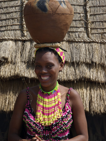 Young Zulu Woman, Shakaland, Kwazulu Natal, South Africa by Lisa S. Engelbrecht Pricing Limited Edition Print image