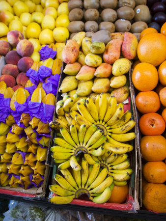 Fruits For Sale In The Local Market, San Miguel De Allende, Guanajuato State, Mexico by Julie Eggers Pricing Limited Edition Print image