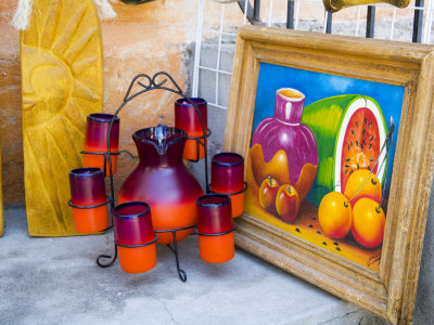 Store Display, San Miguel De Allende, Guanajuato State, Mexico by Julie Eggers Pricing Limited Edition Print image