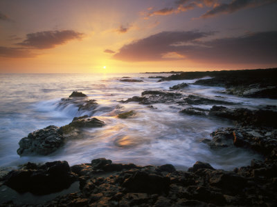 Dramatic Sunset, Kona, Big Island, Hawaii, Usa by Jon Cornforth Pricing Limited Edition Print image
