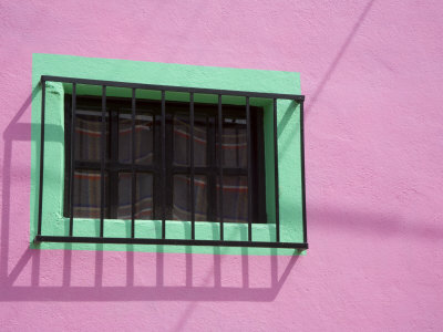Window And Shadow, San Miguel De Allende, Guanajuato State, Mexico by Julie Eggers Pricing Limited Edition Print image