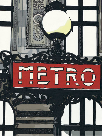 Metro In Paris by Jo Fairbrother Pricing Limited Edition Print image