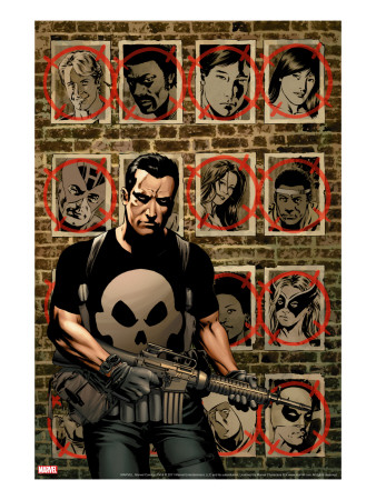 House Of M: Avengers #3 Cover: Punisher by Perkins Mike Pricing Limited Edition Print image