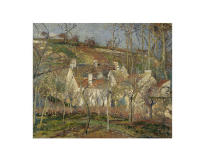 Red Roofs, Village Corner, Impression Of Winter, 1877 by Camille Pissarro Pricing Limited Edition Print image