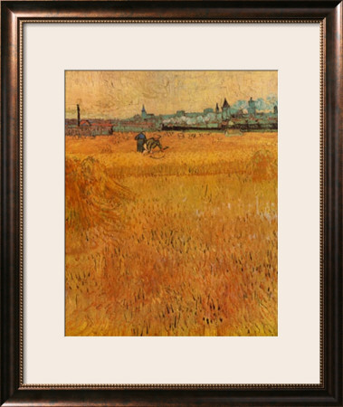 Oat Field With A View Of Arles by Vincent Van Gogh Pricing Limited Edition Print image