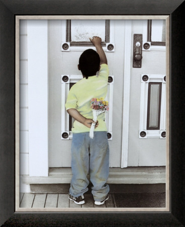 Boy Knocking On Door by Nora Hernandez Pricing Limited Edition Print image
