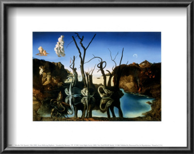 Swans Reflecting Elephants, C.1937 by Salvador Dali Pricing Limited Edition Print image