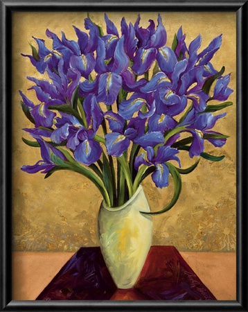 Blue Iris Bouquet by Shelly Bartek Pricing Limited Edition Print image