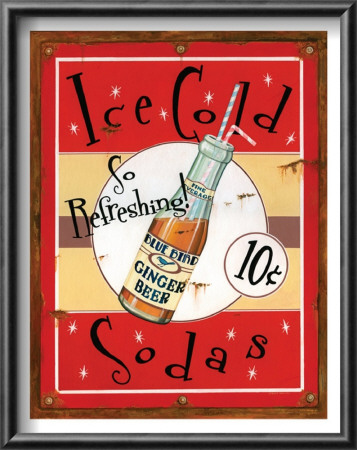 Ice Cold Sodas by Lesley Hallas Pricing Limited Edition Print image