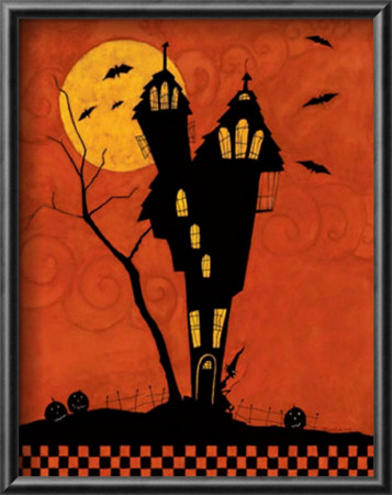 Haunted House Silhouette by Dan Dipaolo Pricing Limited Edition Print image