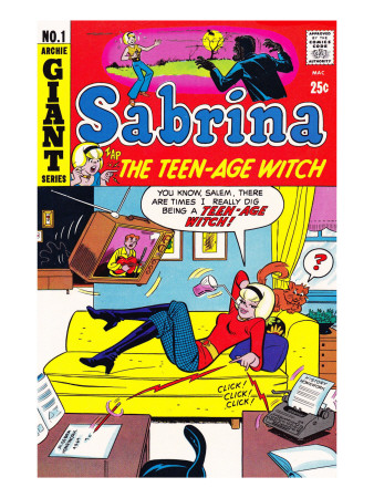 Archie Comics Retro: Sabrina The Teen-Age Witch Comic Book Cover #1 (Aged) by Dan Decarlo Pricing Limited Edition Print image