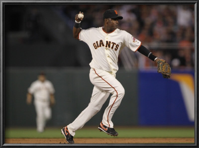 Texas Rangers V San Francisco Giants, Game 2: Edgar Renteria by Doug Pensinger Pricing Limited Edition Print image