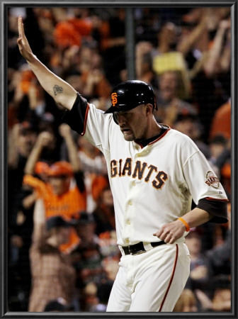 Texas Rangers V San Francisco Giants, Game 2: Aubrey Huff by Justin Sullivan Pricing Limited Edition Print image