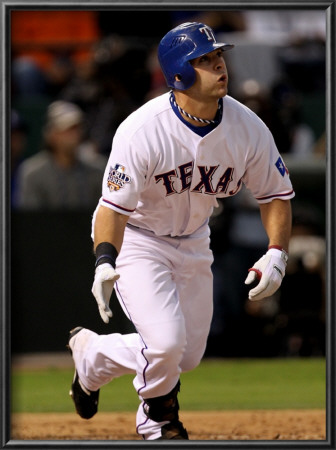 San Francisco Giants V Texas Rangers, Game 3: Mitch Moreland by Ronald Martinez Pricing Limited Edition Print image