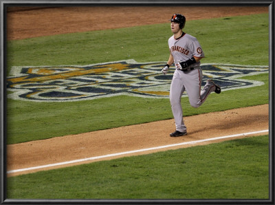 San Francisco Giants V Texas Rangers, Game 4: Buster Posey by Stephen Dunn Pricing Limited Edition Print image