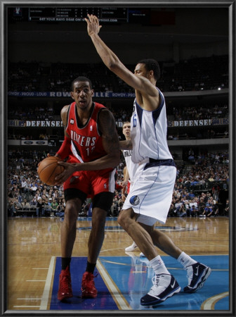 Portland Trail Blazers V Dallas Mavericks: Lamarcus Aldridge And Tyson Chandler by Danny Bollinger Pricing Limited Edition Print image