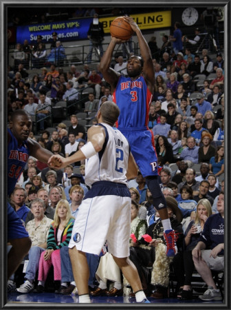 Detroit Pistons V Dallas Mavericks: Rodney Stuckey And Jason Kidd by Danny Bollinger Pricing Limited Edition Print image