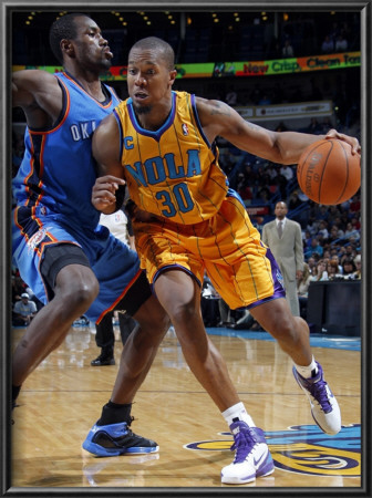 Oklahoma City Thunder V New Orleans Hornets: David West by Layne Murdoch Pricing Limited Edition Print image