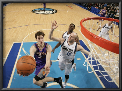 Phoenix Suns V Dallas Mavericks: Goran Dragic And Brian Cardinal by Glenn James Pricing Limited Edition Print image