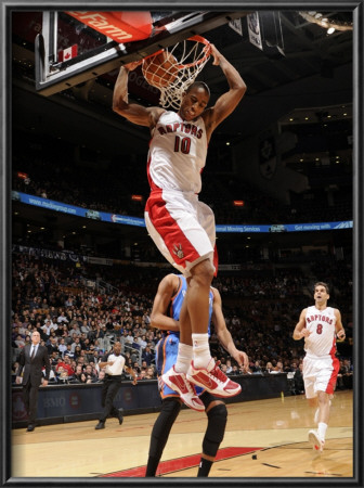 Oklahoma City Thunder V Toronto Raptors: Demar Derozan by Ron Turenne Pricing Limited Edition Print image