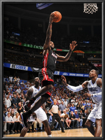 Miami Heat V Orlando Magic: Lebron James by Fernando Medina Pricing Limited Edition Print image