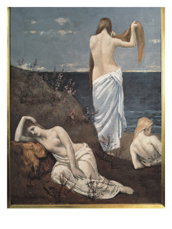 Young Girls By The Sea (Jeunes Filles Au Bord De La Mer) by Pierre Puvis De Chavannes Pricing Limited Edition Print image