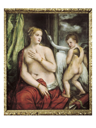 Leda And The Swan by Titian ( Tizano Vecelli) Pricing Limited Edition Print image